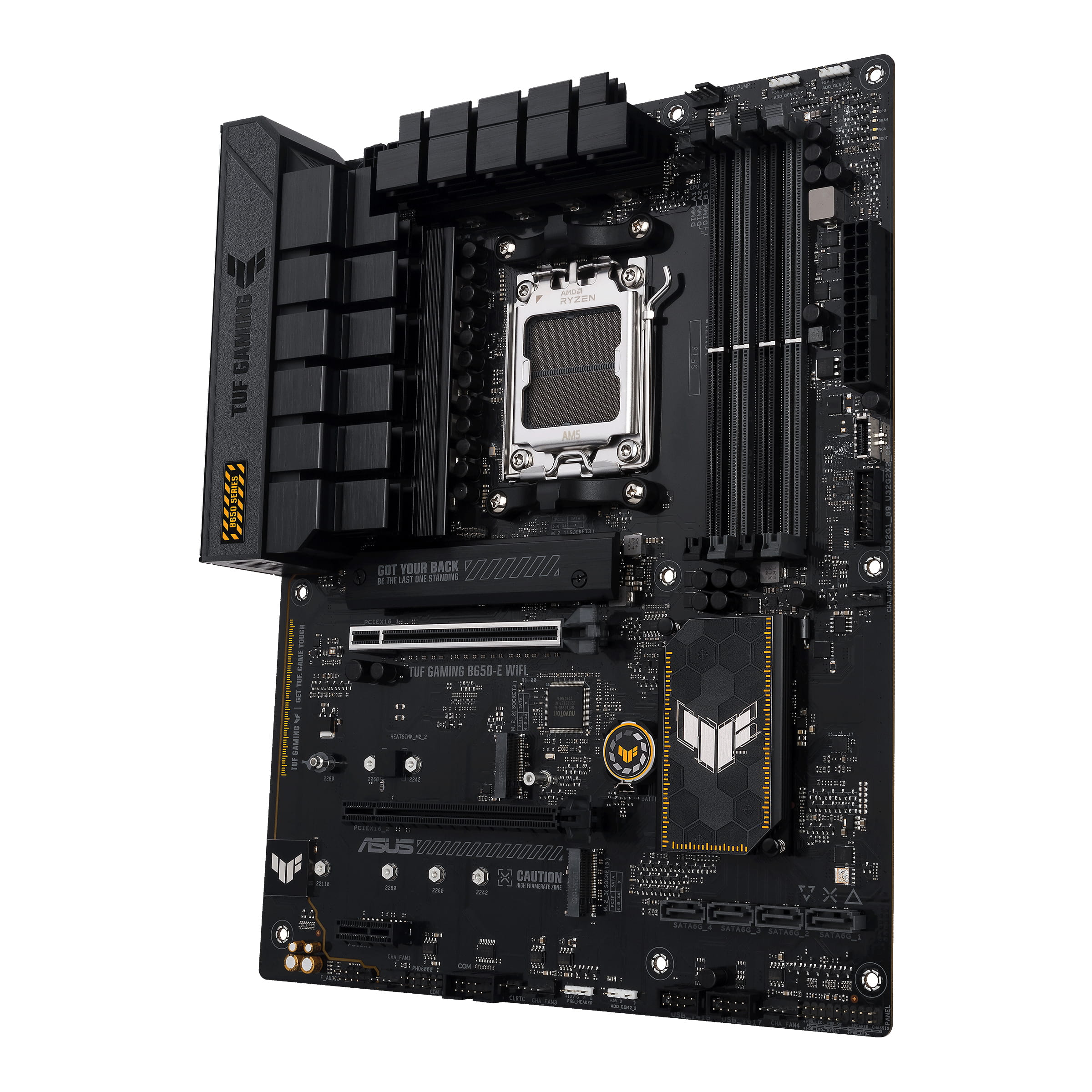 ASUS TUF GAMING B650-E WIFI - Motherboard - ATX - Socket AM5 - AMD B650 Chipsatz - USB-C Gen2, USB 3.1 Gen 2 - Wi-Fi 6E, Bluetooth - Onboard-Grafik (CPU erforderlich)