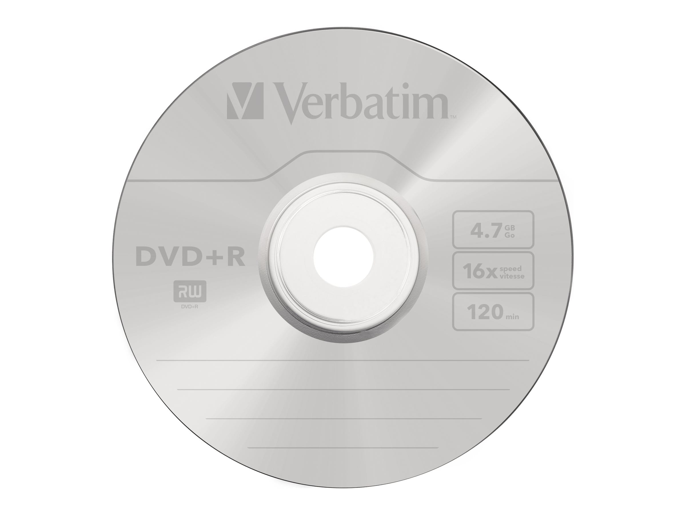 Verbatim 50 x DVD+R - 4.7 GB 16x - mattsilber