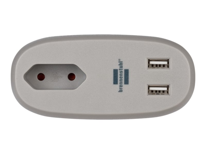Brennenstuhl estilo sofa - Steckdosenleiste - AC 220-250 V - 575 Watt - Eingabe, Eingang Eurostecker - Ausgangsanschlüsse: 3 (Stromversorgung, 2 x USB)