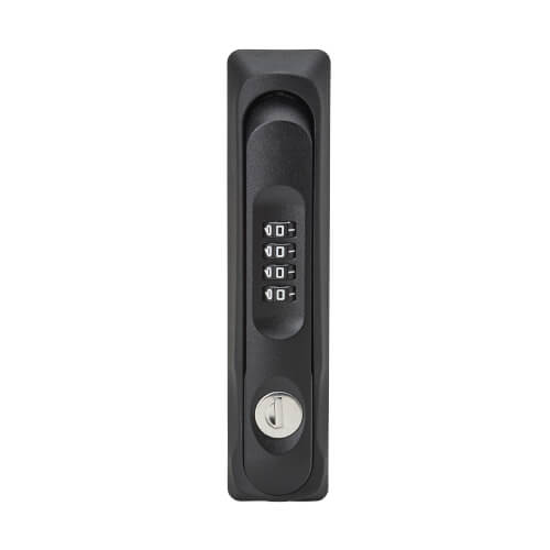 Eaton Tripp Lite Series SmartRack Locking Door Handles for Server Rack Front and Back Doors, 4-Digit Combination Lock, 2 Keys - Rack-Türgriff mit Kombinationsschloss - 4-digit combination - an Tür montierbar - Schwarz (Packung mit 2)