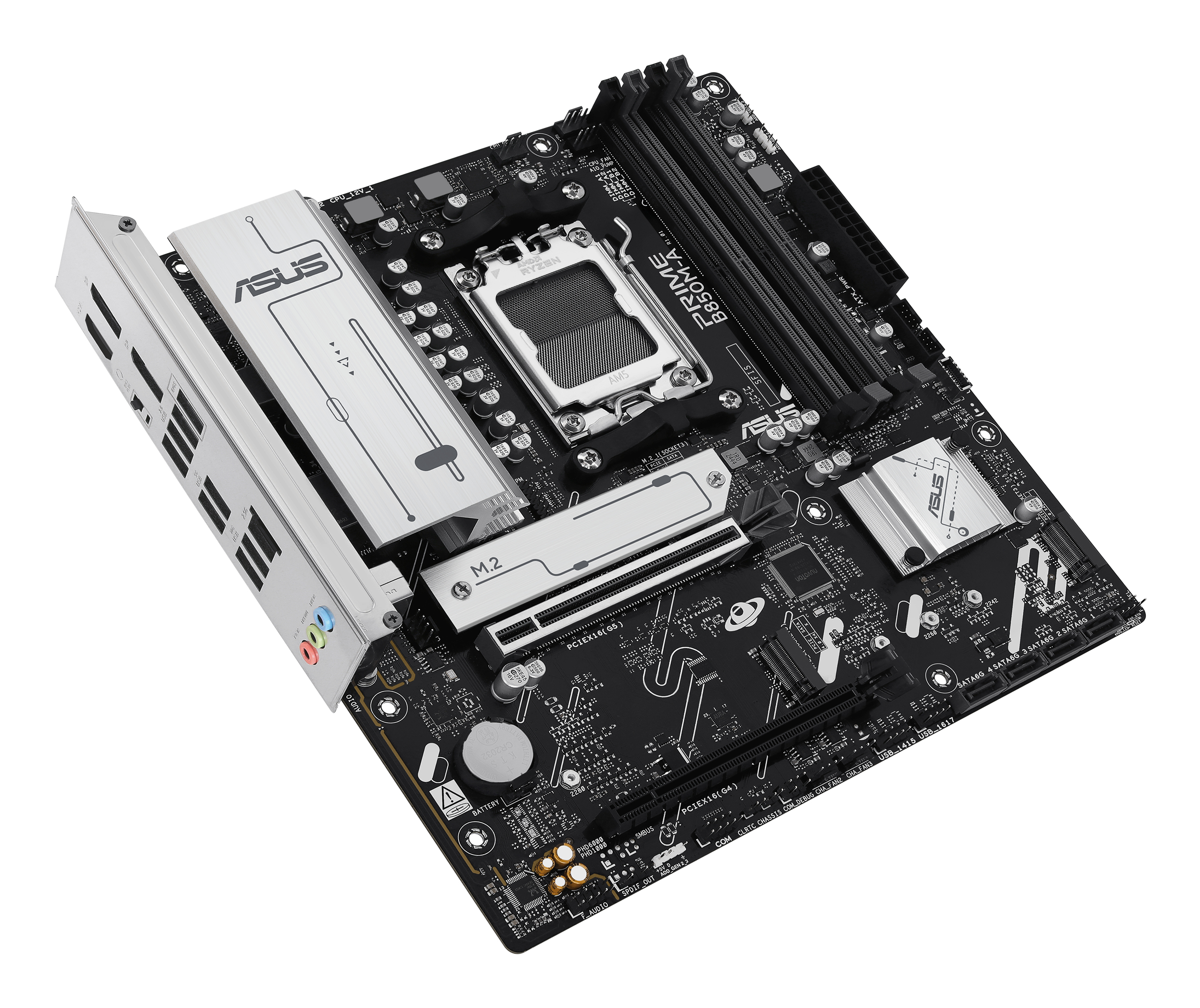 ASUS PRIME B850M-A-CSM - Motherboard - micro ATX - Socket AM5 - AMD B850 Chipsatz - USB 3.2 Gen 2, USB 3.2 Gen 1, USB-C 3.2 Gen 1 - 2.5 Gigabit LAN - Onboard-Grafik (CPU erforderlich)