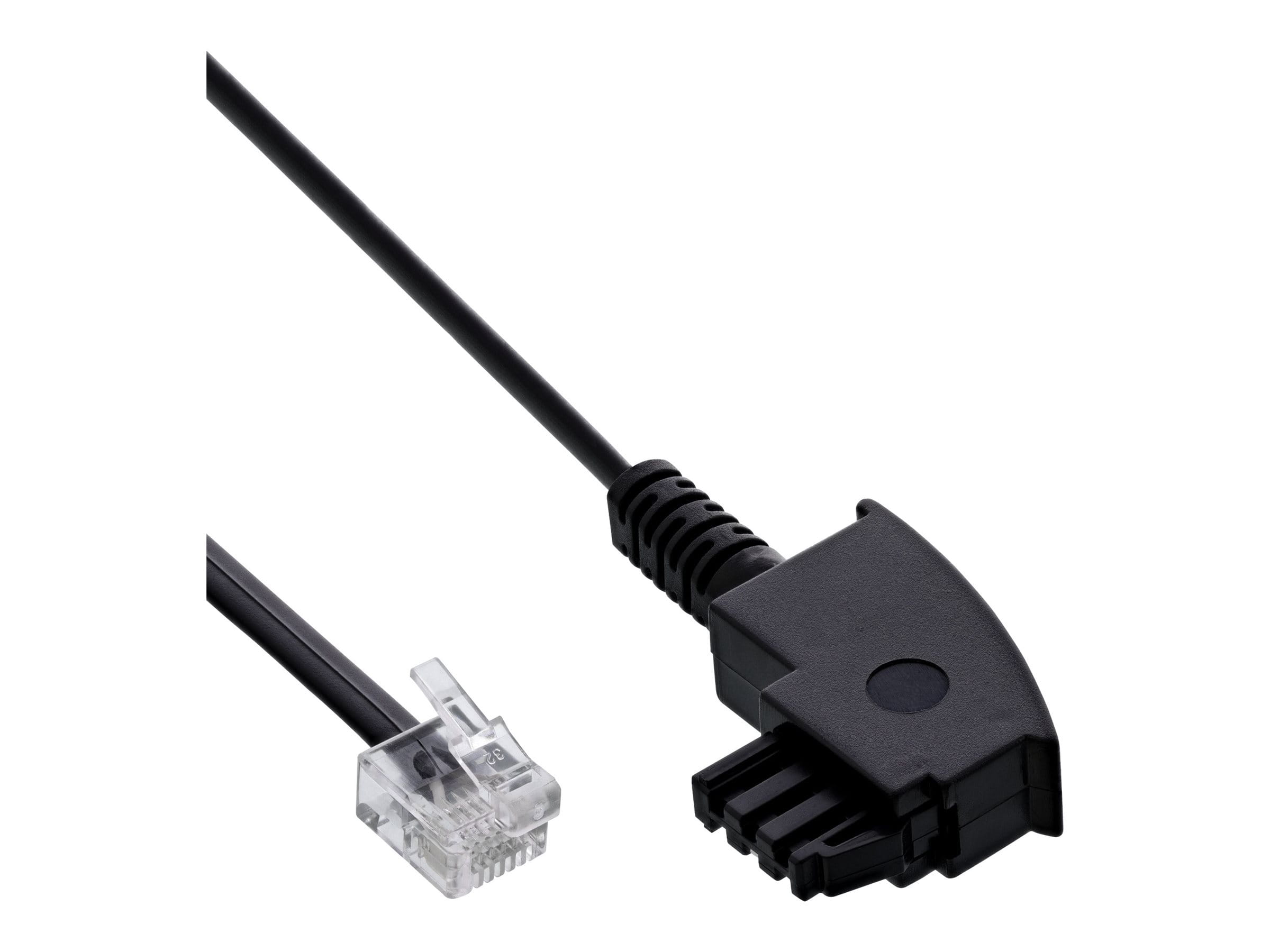 InLine TAE-F Kabel für DSL Splitter - TAE-F an Western 6/2 DEC - 0,5 m