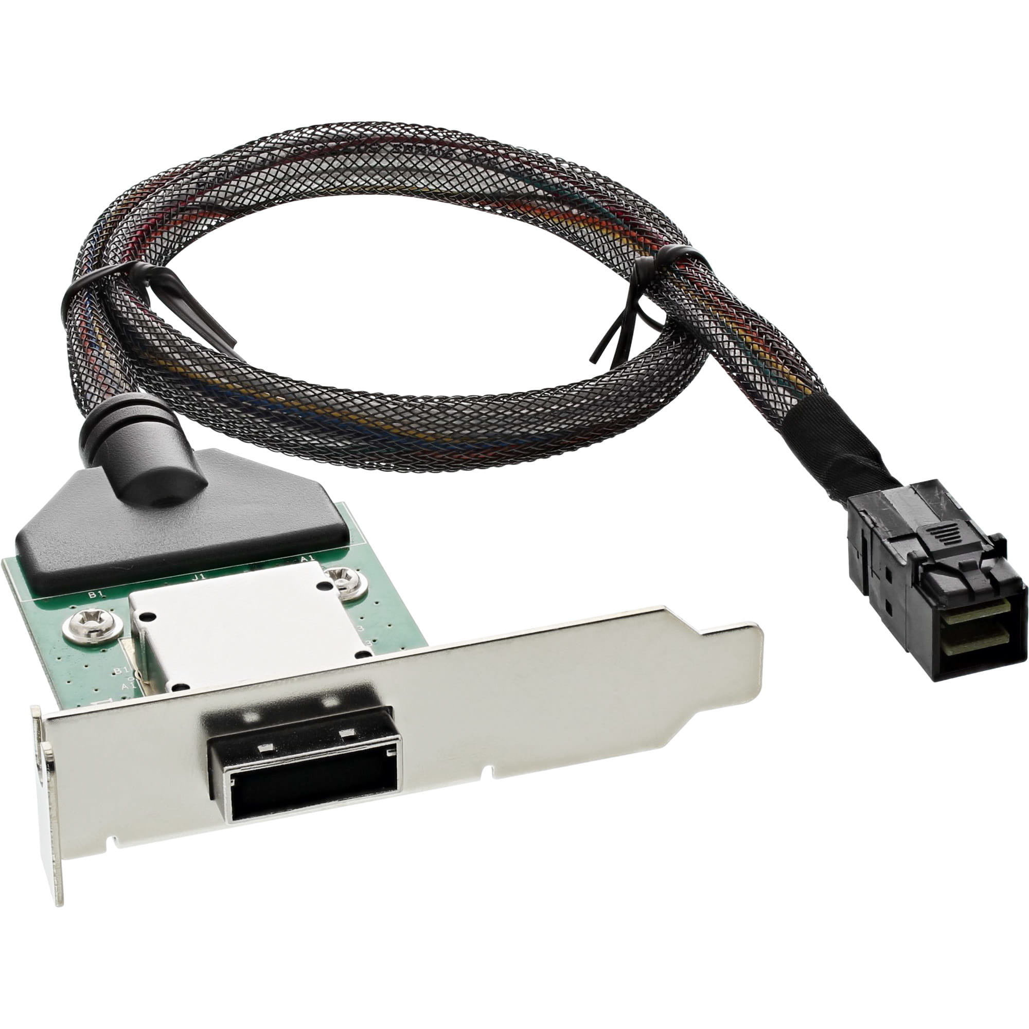 InLine SAS HD LP PCI Slotblech m. Kabel - ext. SFF-8088 auf int. SFF-8643 - 0,5m