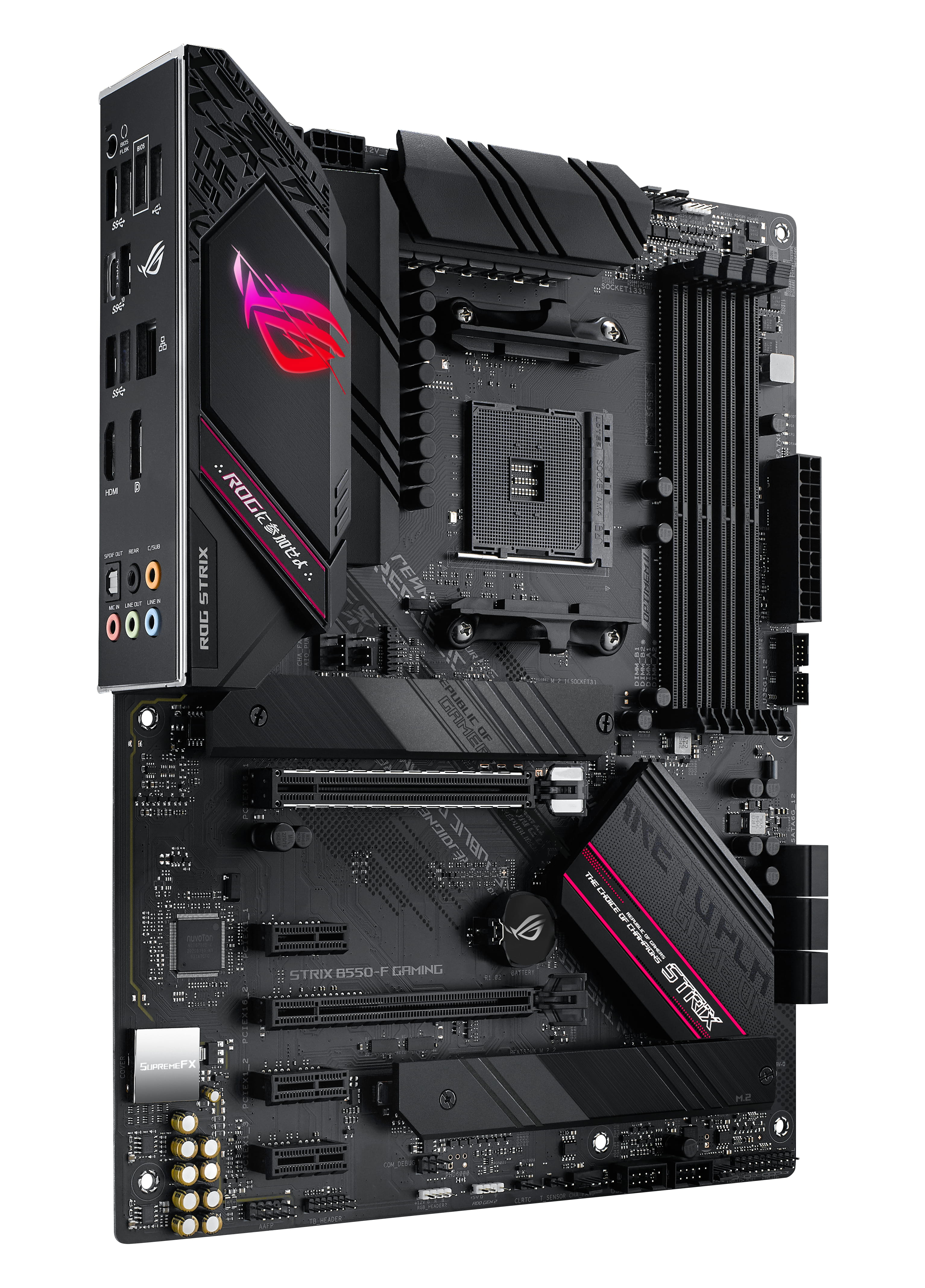 ASUS ROG STRIX B550-F GAMING - Motherboard - ATX - Socket AM4 - AMD B550 Chipsatz - USB-C Gen2, USB 3.2 Gen 1, USB 3.2 Gen 2 - 2.5 Gigabit LAN - Onboard-Grafik (CPU erforderlich)