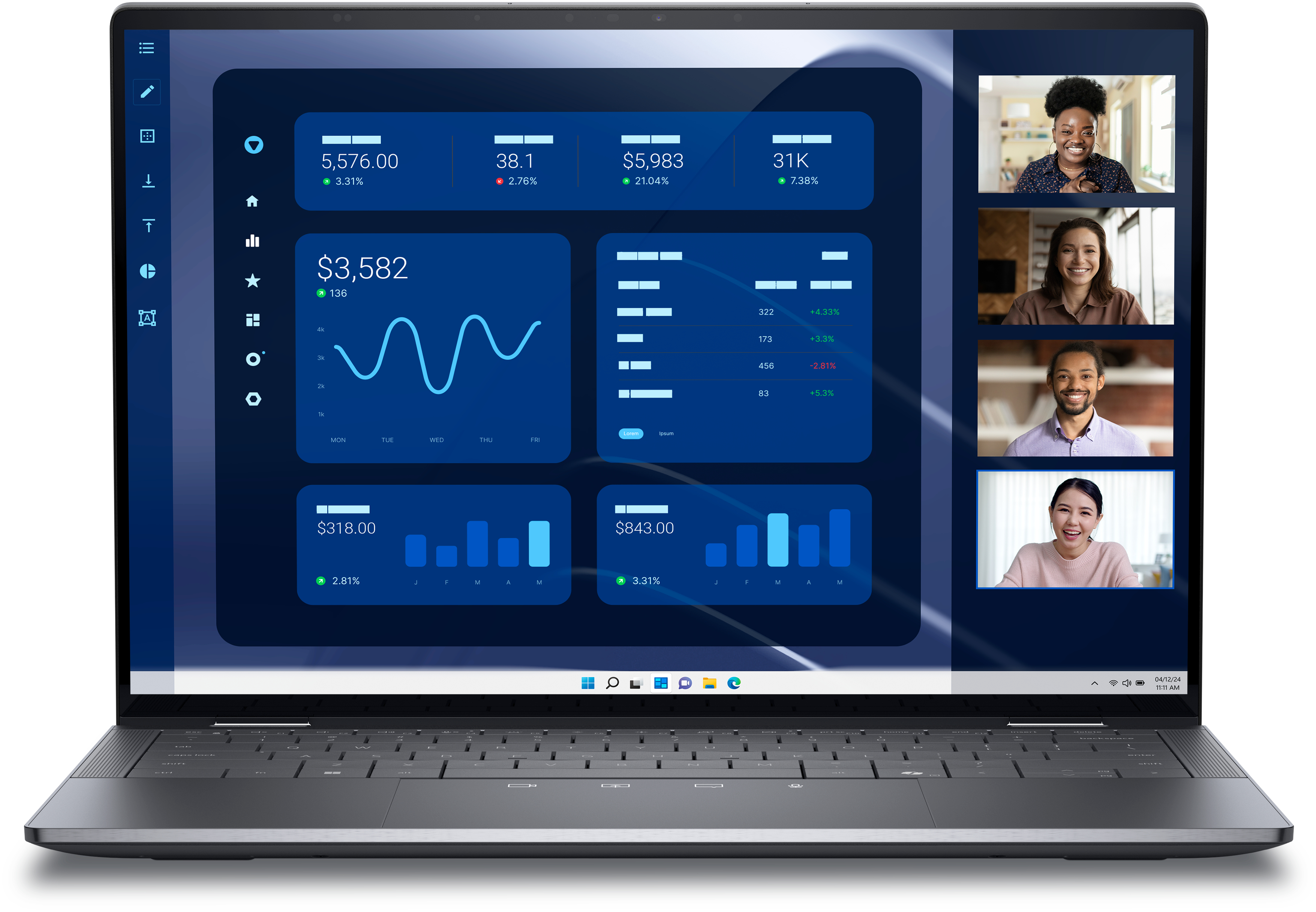Dell Latitude 9450 2-in-1 - Flip-Design - Intel Core Ultra 7 165U / 1.7 GHz - Win 11 Pro - Intel Graphics - 32 GB RAM - 1 TB SSD NVMe, TLC, Class 35 - 35.564 cm (14")