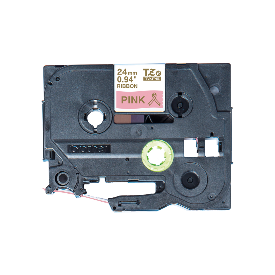 Brother TZe-RE54 - Seidig - Gold auf Pink - Rolle (2,4 cm x 4 m)