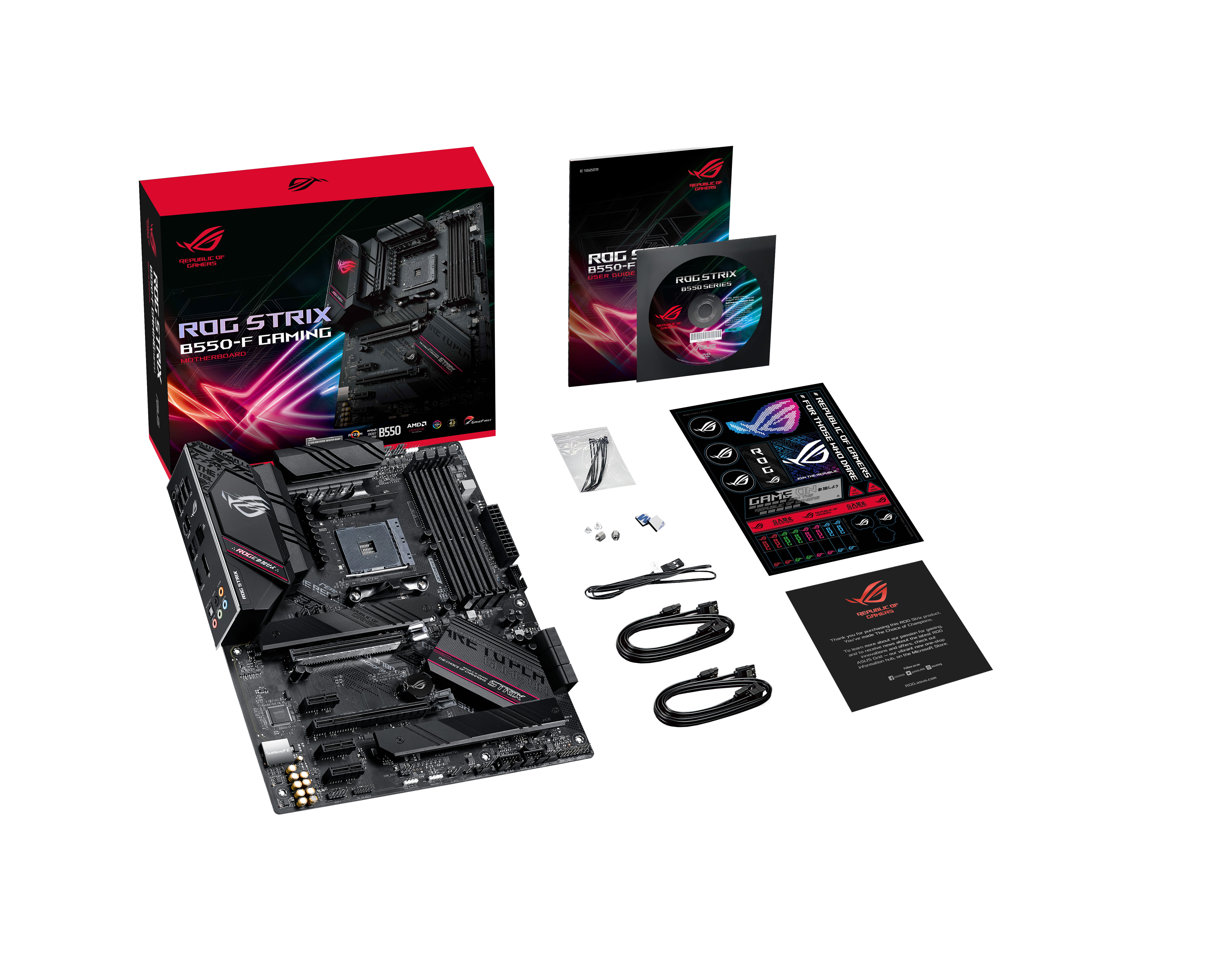 ASUS ROG STRIX B550-F GAMING - Motherboard - ATX - Socket AM4 - AMD B550 Chipsatz - USB-C Gen2, USB 3.2 Gen 1, USB 3.2 Gen 2 - 2.5 Gigabit LAN - Onboard-Grafik (CPU erforderlich)