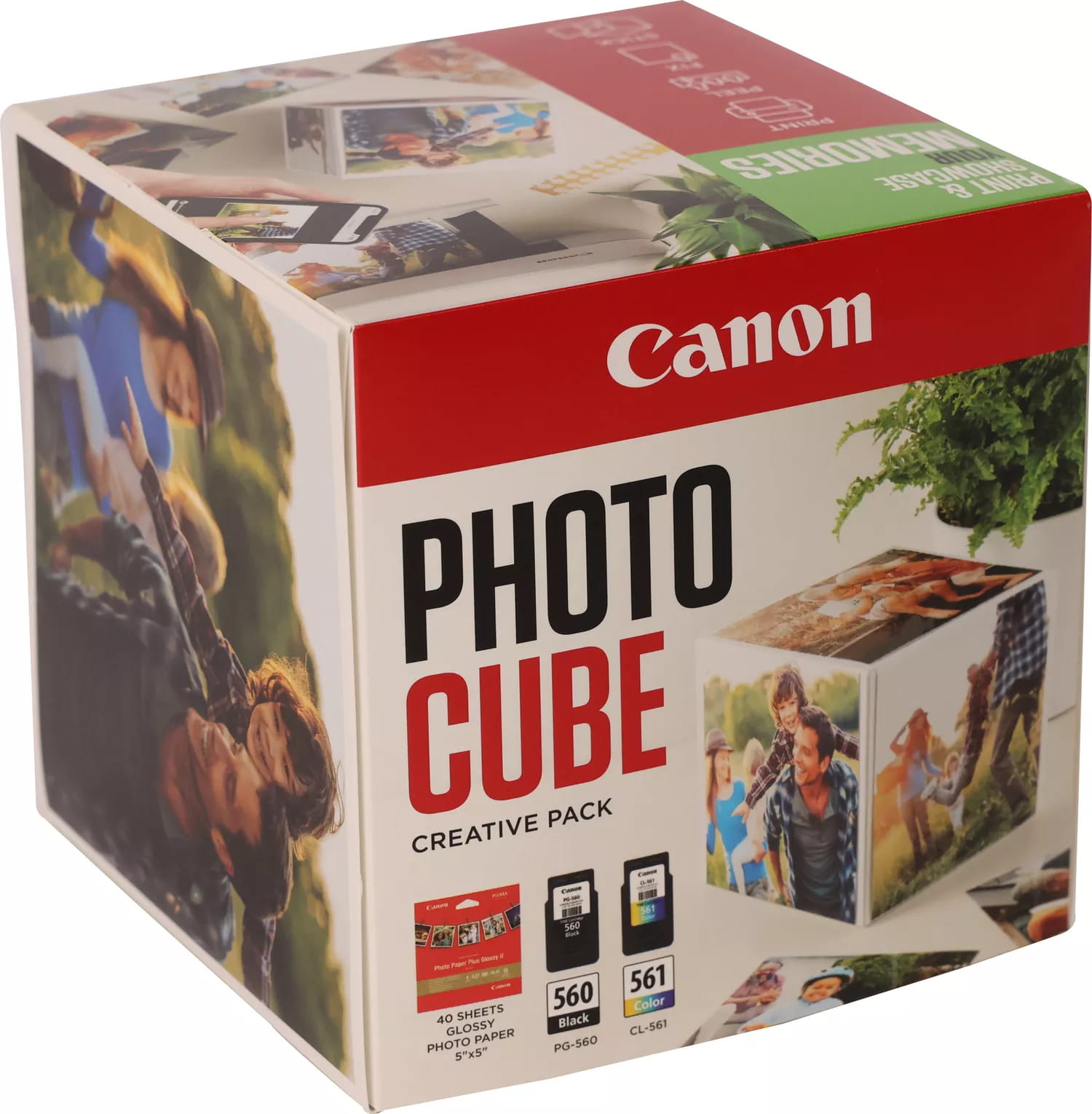 Canon Photo Cube Creative Pack - Glänzend - 2er-Pack - Schwarz, Farbe (Cyan, Magenta, Gelb) Canon Photo Cube Creative Pack - Glänzend - 2er-Pack - Schwarz, Farbe (Cyan, Magenta, Gelb)