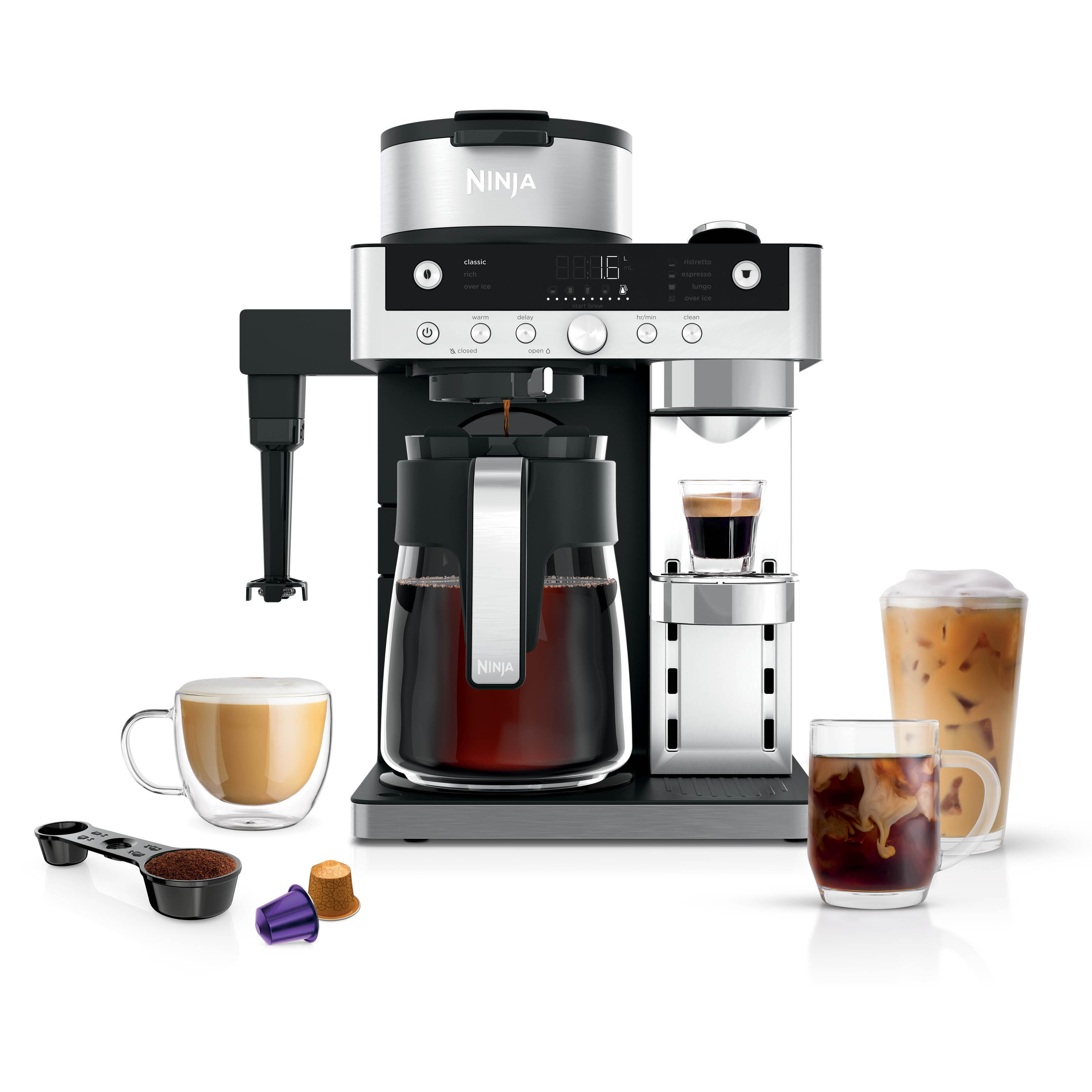 SharkNinja Ninja CFN802EU, Filterkaffeemaschine, 1,8 l, Kaffeekapsel, Gemahlener Kaffee, 1550 W, Schwarz