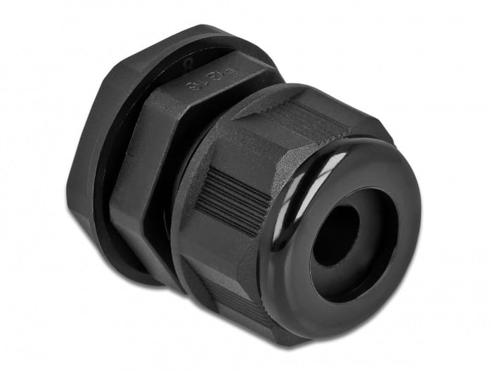 Delock Kabelverschraubung - Schwarz (Packung