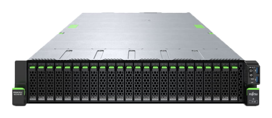 Fsas Technologies Fujitsu PRIMERGY RX2540 M7 - 2U - zweiweg - 1 x Xeon Gold 6526Y / 2.8 GHz - RAM 32 GB - SATA/SAS - Hot-Swap 6.4 cm (2.5")