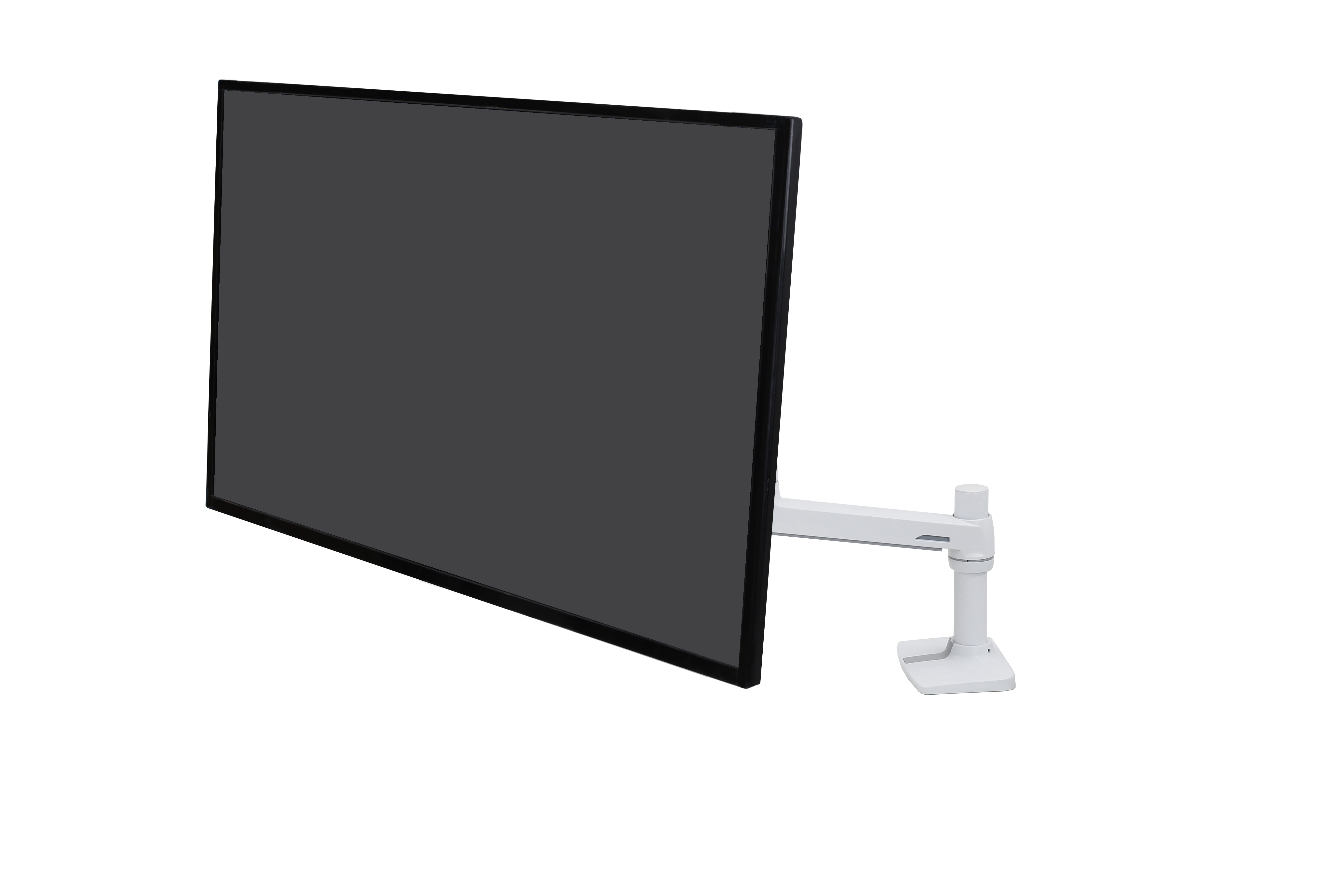 Ergotron LX - Befestigungskit (Gelenkarm, Spannbefestigung für Tisch, Stange, Erweiterungshalterung) - für LCD-Display - Aluminium, Stahl - weiß - Bildschirmgröße: bis zu 86,4 cm (bis zu 34 Zoll)