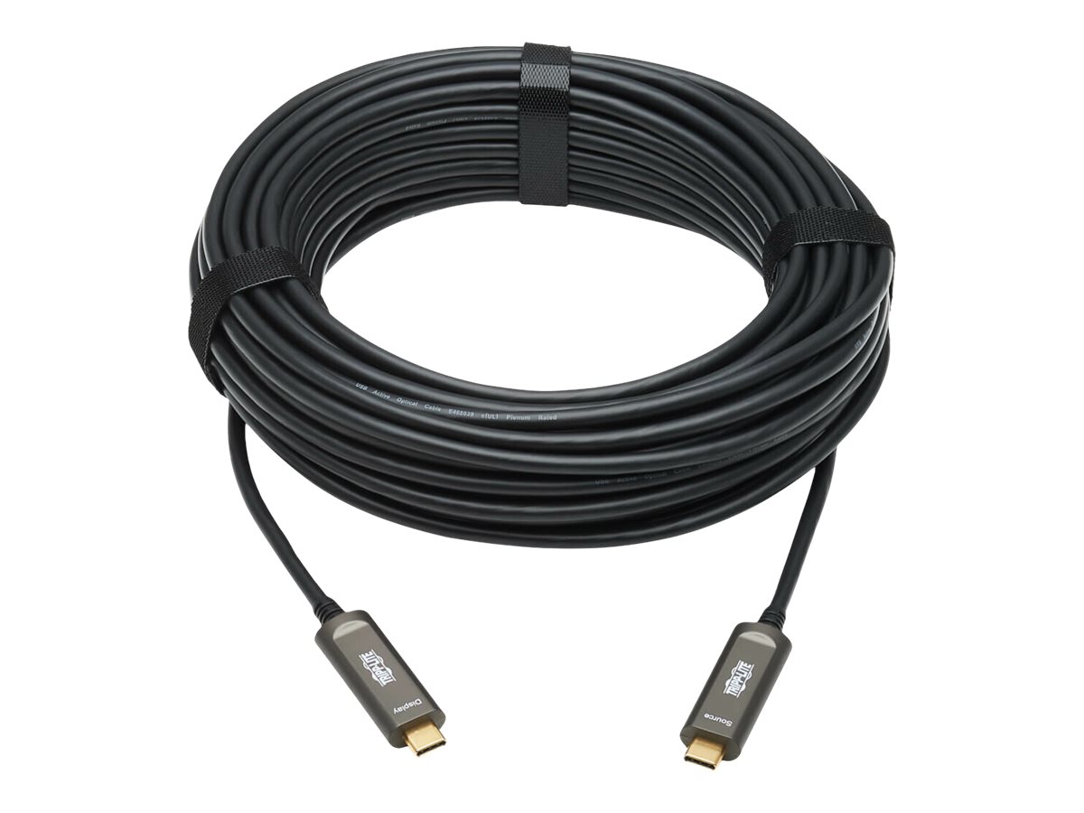 Tripp Eaton Tripp Lite Series USB-C to USB-C Plenum-Rated Fiber Active Optical Cable (AOC)