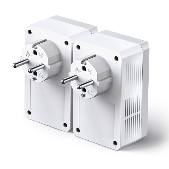 TP-LINK TL-PA4010PKIT AV500+ Powerline Kit with AC Pass Through - Powerline-Adapter-Kit HomePlug AV (HPAV)