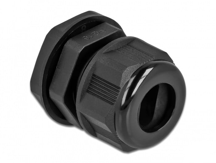Delock Kabelverschraubung - Schwarz (Packung