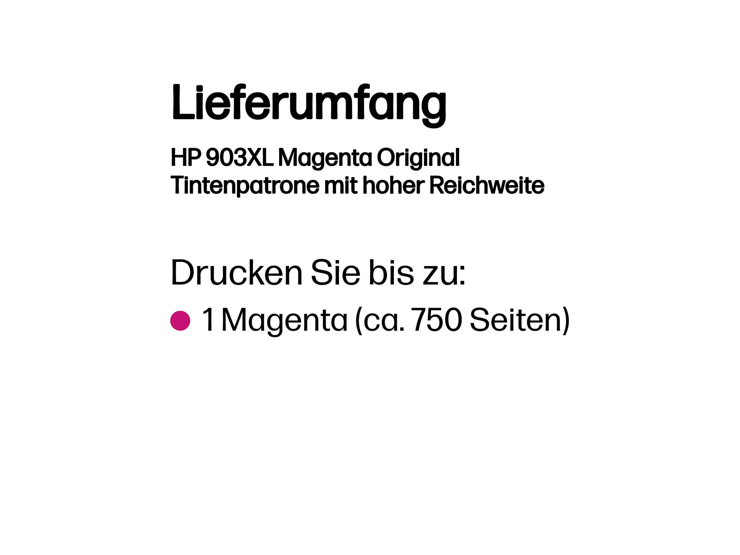 HP 903XL - 9 ml - Hohe Ergiebigkeit - Magenta