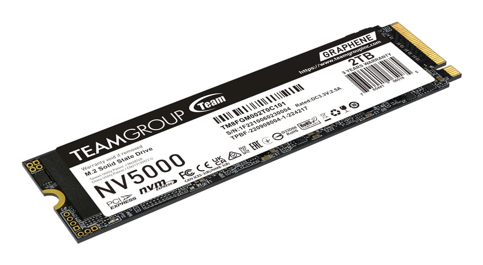 Team Group NV5000 - SSD - 2 TB - intern - M.2 2280 - PCIe 4.0 x4 (NVMe)