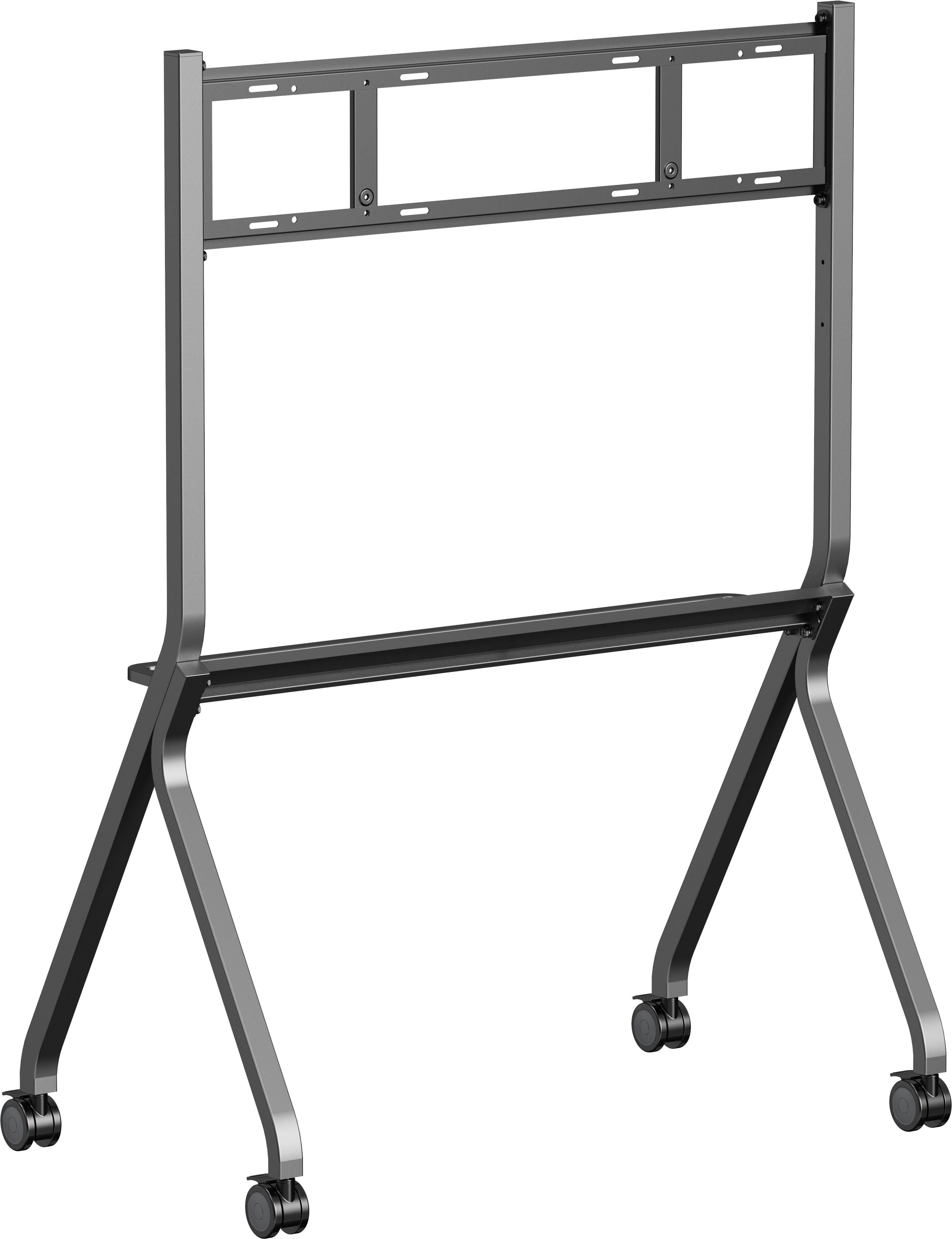 Iiyama MD-CART02-S1 - Wagen - für Flachbildschirm - mit Anti-Kollisionsschutz, Regale für Zubehör - Bildschirmgröße: 139.7-218.4 cm (55"-86")