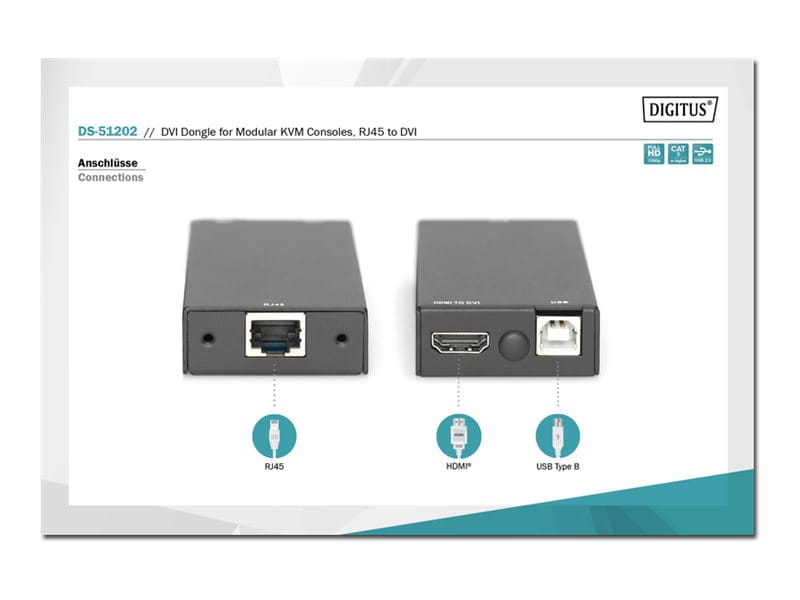 DIGITUS KVM-Extender - USB - bis zu 60 m