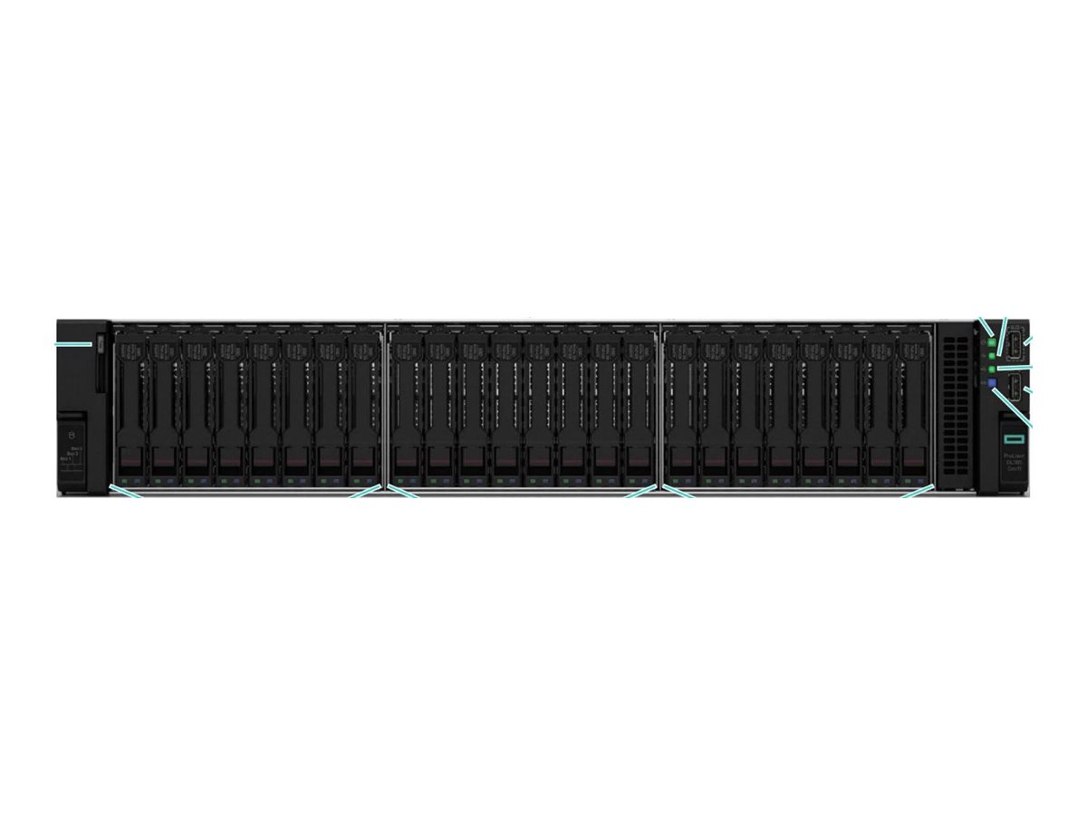 HPE ProLiant DL385 Gen11 - Server - Rack-Montage - 2U - zweiweg - 1 x EPYC 9224 / 2.5 GHz - RAM 32 GB - SATA/SAS/NVMe - Hot-Swap 6.4 cm (2.5")