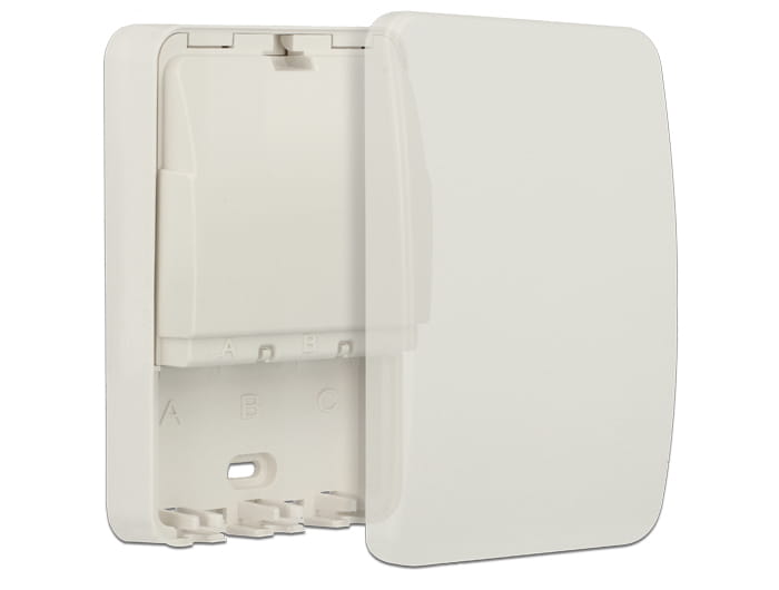 Delock Keystone Surface Mounted Box - Gehäuse mit modularen Einsätzen