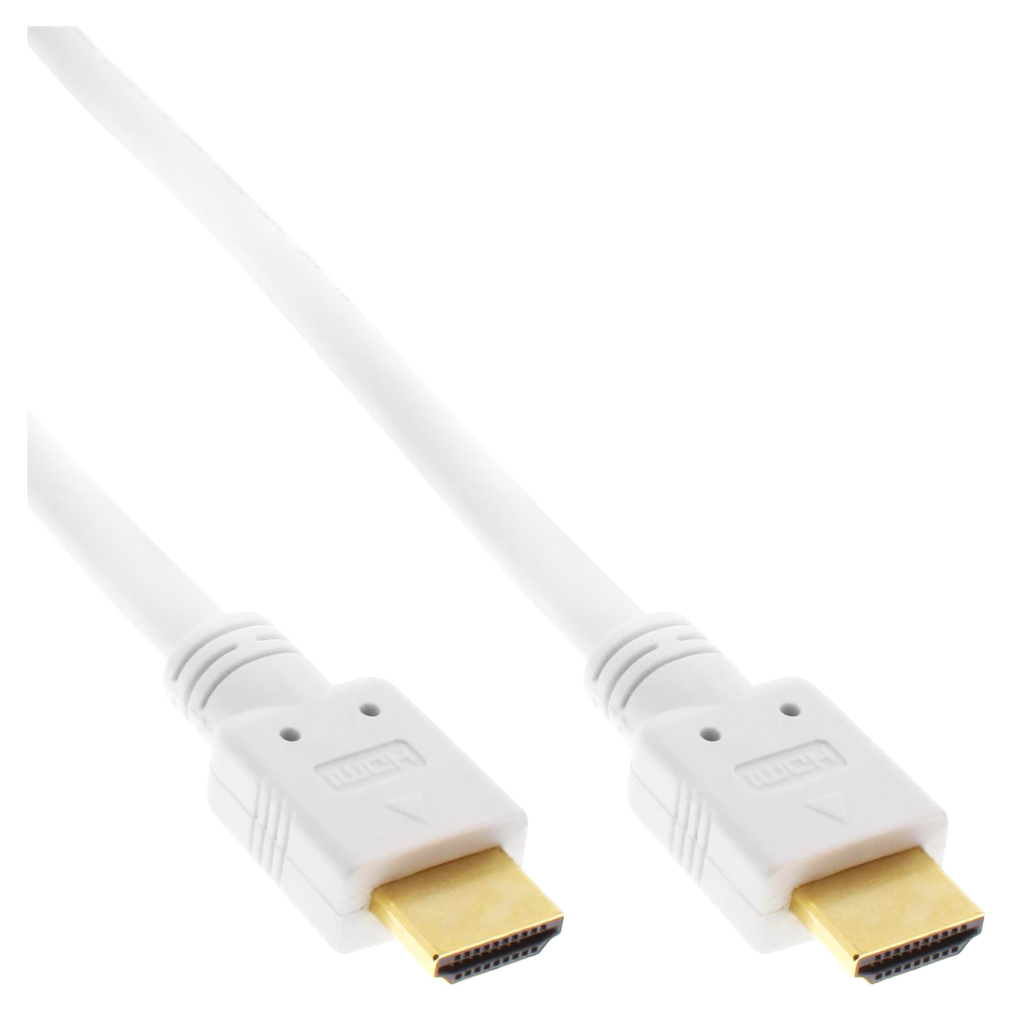 InLine HDMI-High Speed Kabel mit Eth. - Premium - ST / ST - weiß / gold - 3m