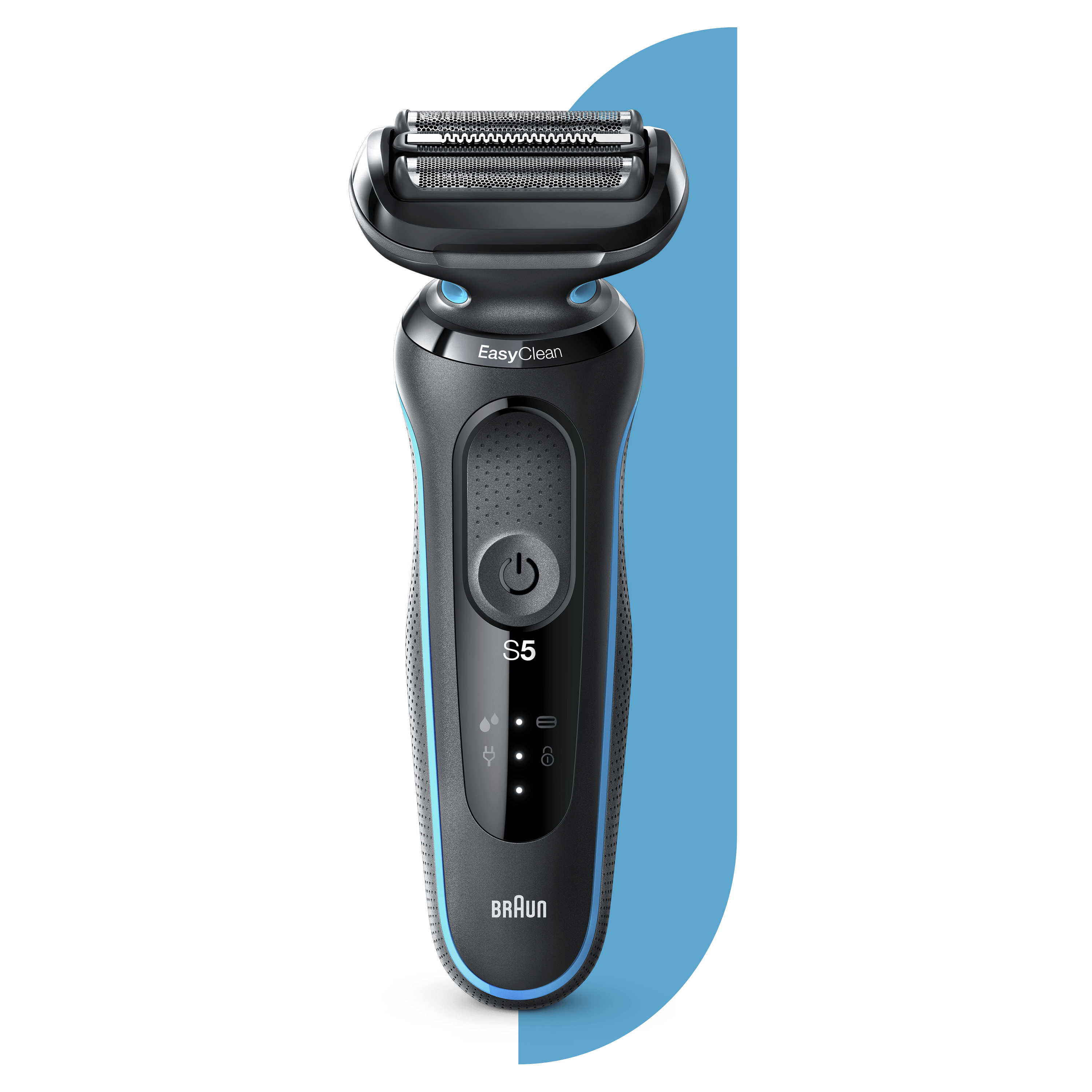 Braun Series 5 50-M1000s, Folienschaber, Schwarz, Blau, LED, Akku, Lithium-Ion (Li-Ion), Integrierte Batterie