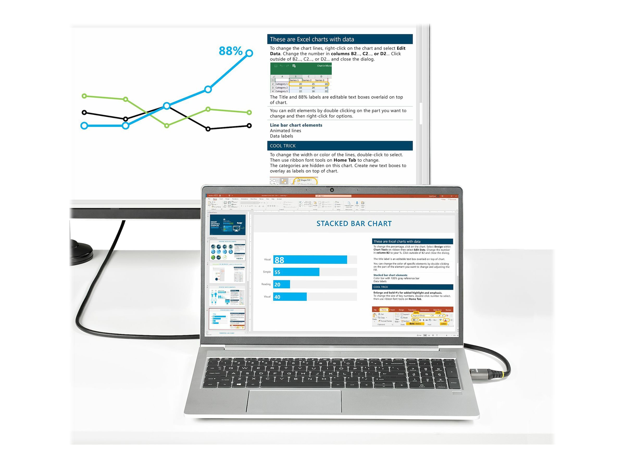 StarTech.com 50 cm 8K HDMI 2.1 Kabel - 8K 60Hz/4K 120Hz HDR10+ eARC - Ultra High Speed - HDMI-Kabel - HDMI männlich zu HDMI männlich - 50 cm - abgeschirmt - Grau, Schwarz - passiv, 4K120Hz Unterstützung, 8K60Hz (7680 x 4320)
