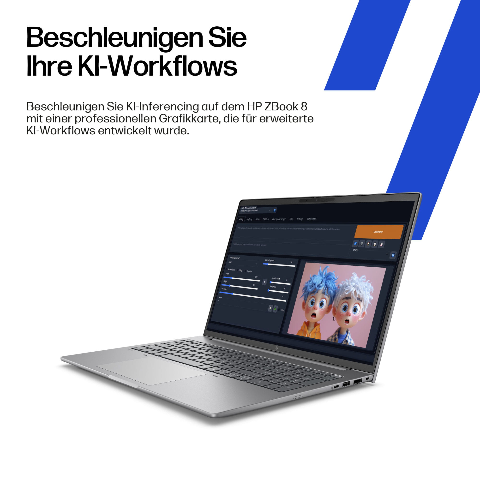 HP ZBook 8 G1i Mobile Workstation - Intel Core Ultra 7 255H - Win 11 Pro - RTX 500 Ada - 32 GB RAM - 1 TB SSD NVMe, TLC - 40.6 cm (16")