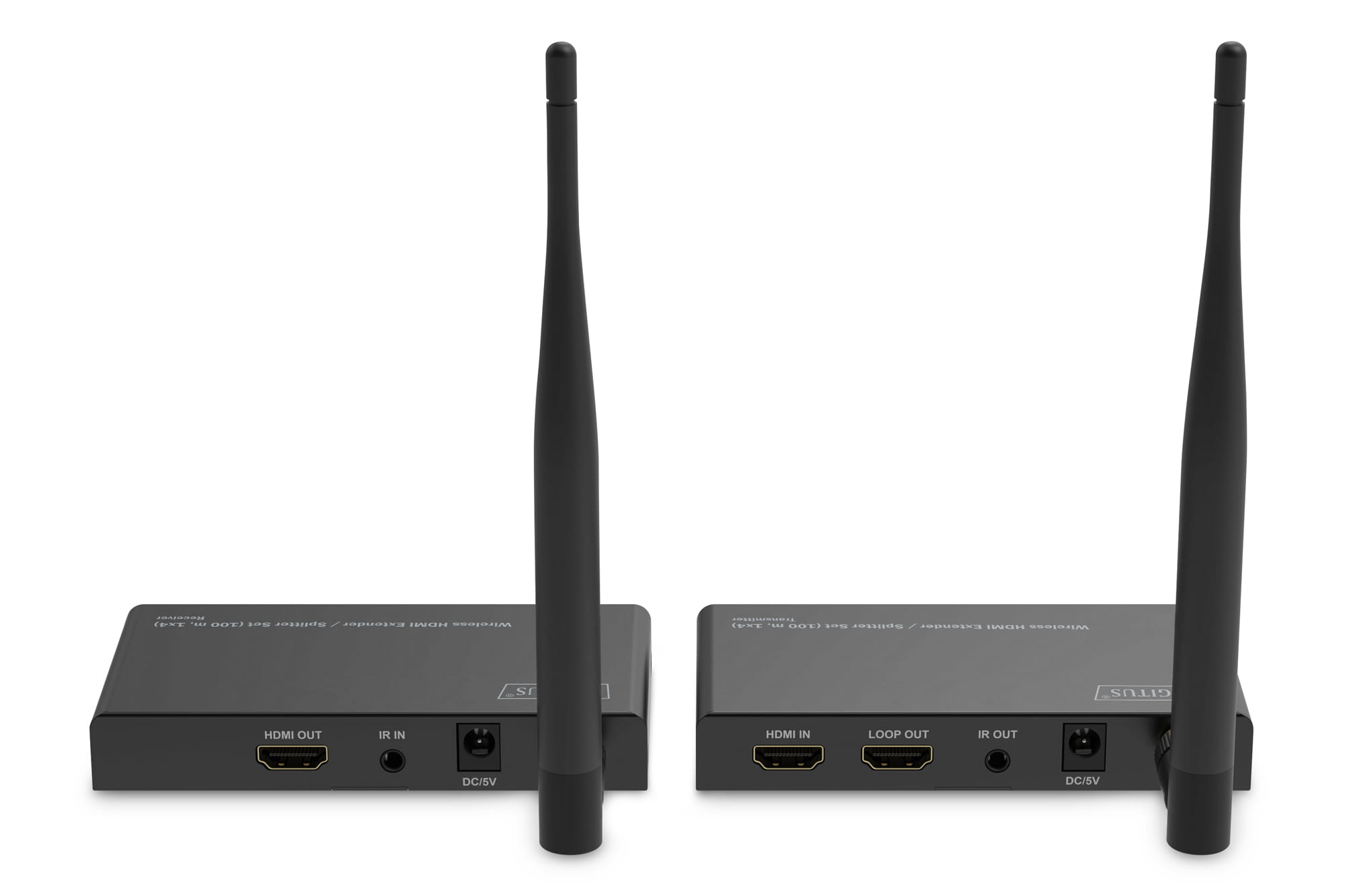 DIGITUS Wireless HDMI Extender / Splitter Set (100 m, 1x4)