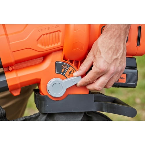 Black & Decker BCBLV36B, Handgehaltenes Gebläse, 270 km/h, 510 m³/h, Blasen/saugen, 45 l, Schwarz, Orange