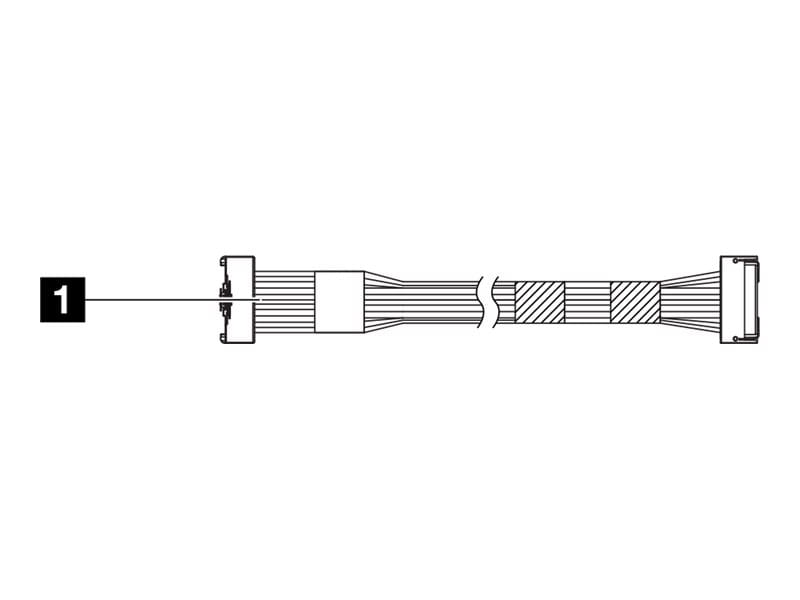 Lenovo NVMe-Kabel - 25 cm