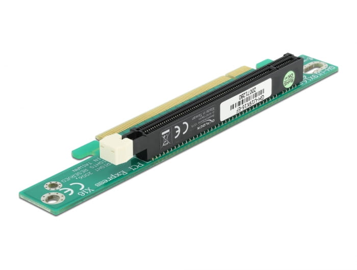 Delock Riser Karte PCI Express x16 > x16 90° links gewinkelt