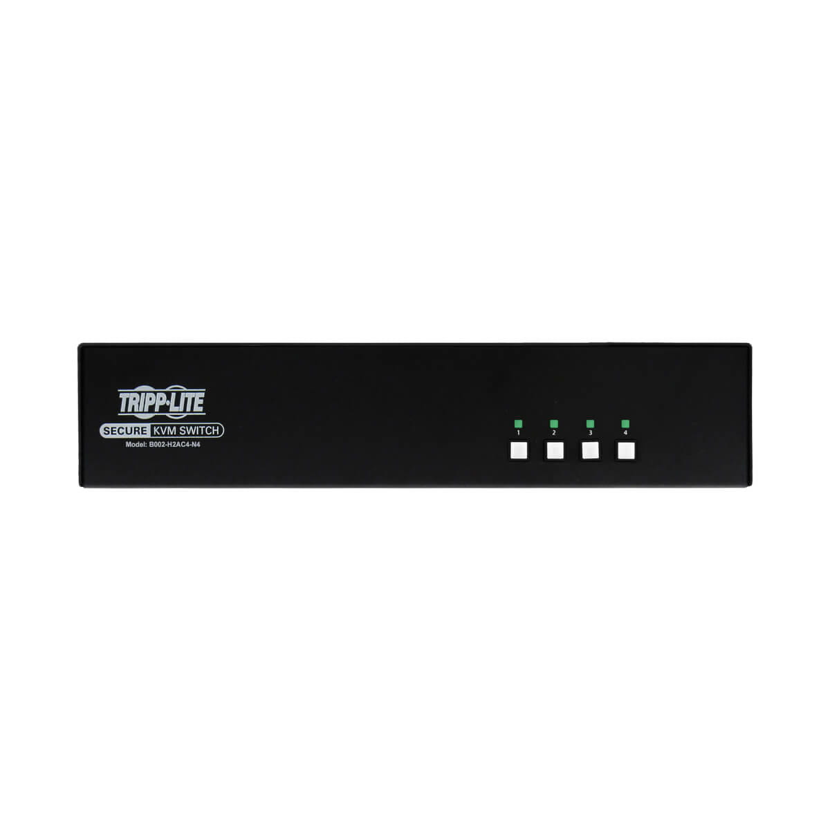 Tripp Secure KVM Switch, 4-Port, Dual Head, HDMI to HDMI, 4K, NIAP PP4.0, Audio, CAC, TAA