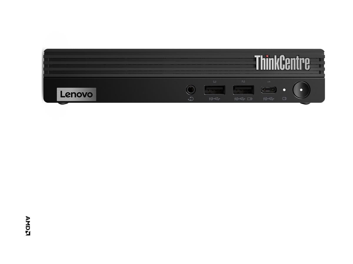 Lenovo ThinkCentre M75q Gen 5 12RQ - Mini - Ryzen 5 Pro 8500GE / 3.4 GHz - RAM 16 GB - SSD 512 GB NVMe - Radeon 740M - 1GbE, Wi-Fi 6E, Bluetooth 5.3 - WLAN: 802.11a/b/g/n/ac/ax (Wi-Fi 6E)