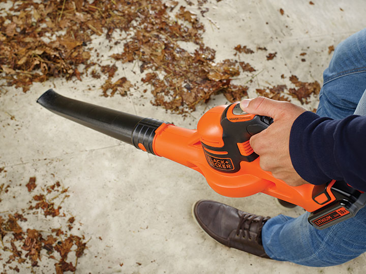 Black & Decker GWC1820PC, Handgehaltenes Gebläse, 209 km/h, Blasen, Schwarz, Orange, 18 V, Lithium