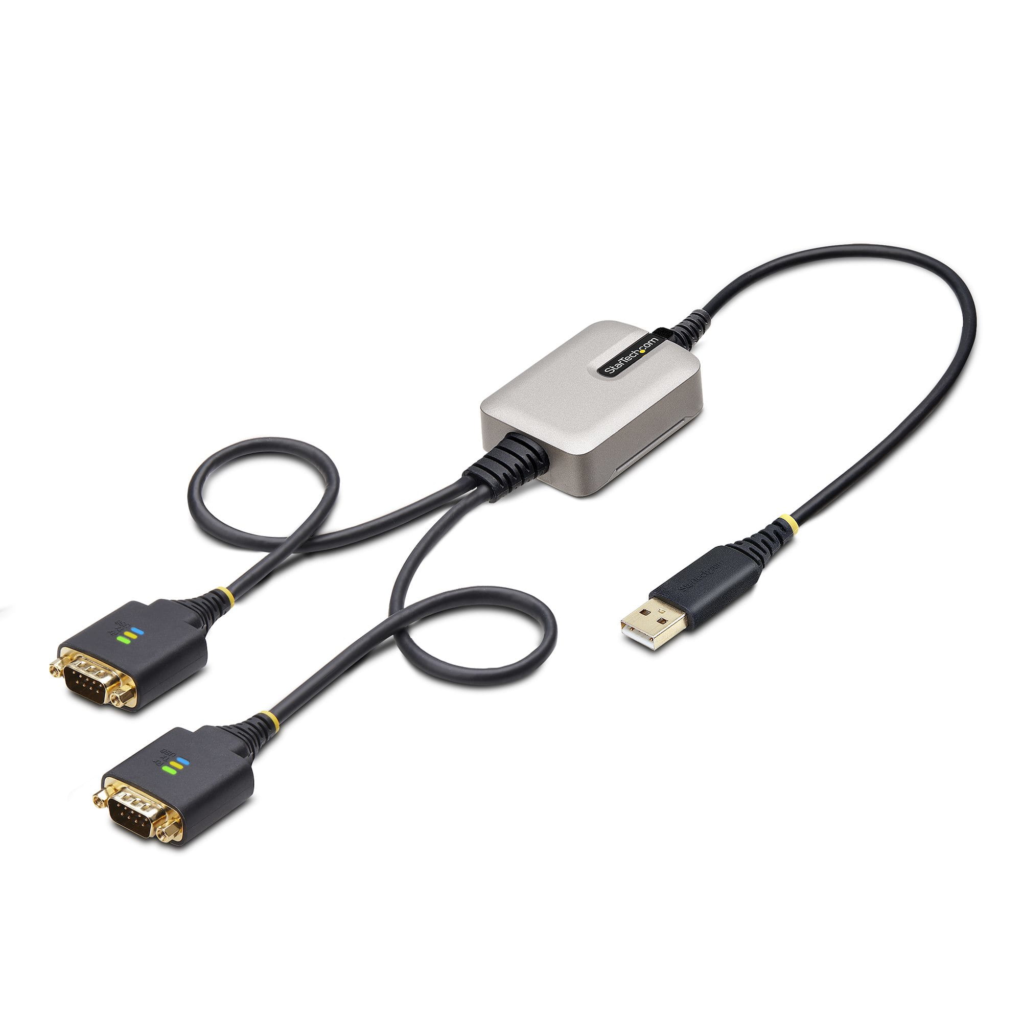 StarTech.com 60cm 2-Port USB auf Seriell Adapter, COM-Retention, FTDI - Kabel USB / seriell - USB (M)