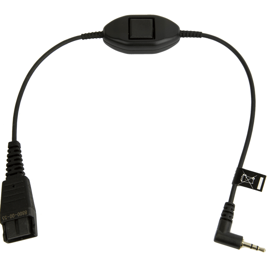 Jabra Anschlusskabel QD auf 2,5mm Klinke m. Rufannahmetaste