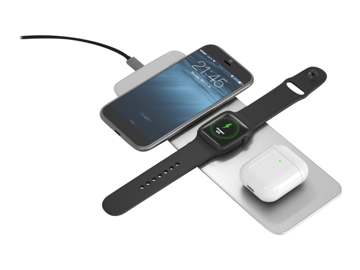 TerraTec ChargeAIR All - Induktive Ladematte - 10 Watt - 1.25 A - für Apple AirPods (1. Generation, 2. Generation)