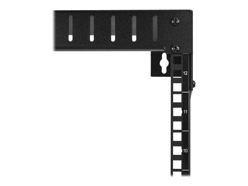 StarTech.com 2-Pfosten 12HE Heavy-Duty Wandmontage Netzwerk-Rack, 19" Open Frame Server Rack, 12" Tief, Wandmontage Daten-Rack für IT / AV / Patch Panel / Computer Geräte - Käfigmuttern und Schrauben inkl., Wandmontiertes Regal, 12U, 90 kg, Ablageschi