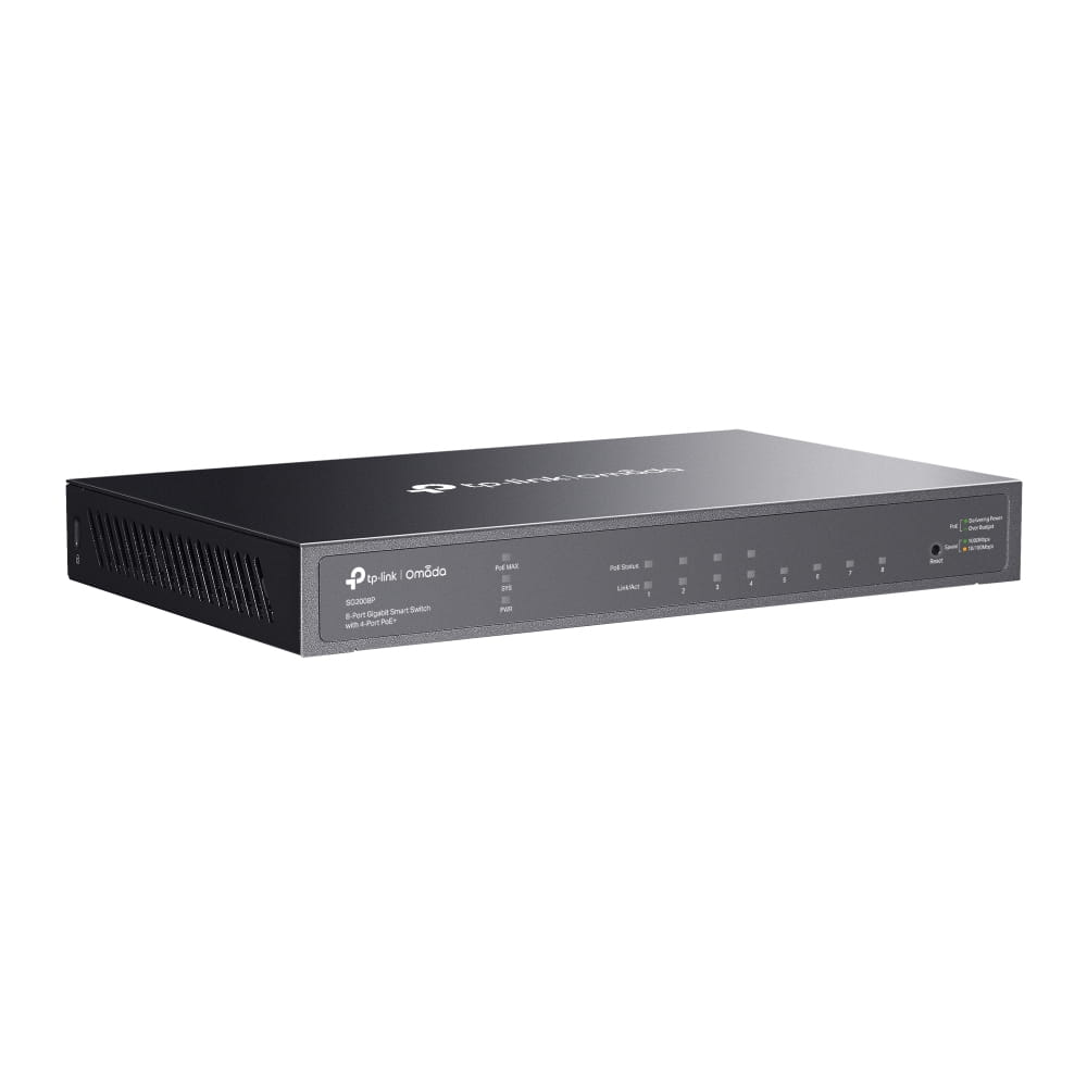 TP-LINK Omada TL-SG2008P V3 - Switch - Smart - 4 x 10/100/1000 + 4 x 10/100/1000 (PoE+)
