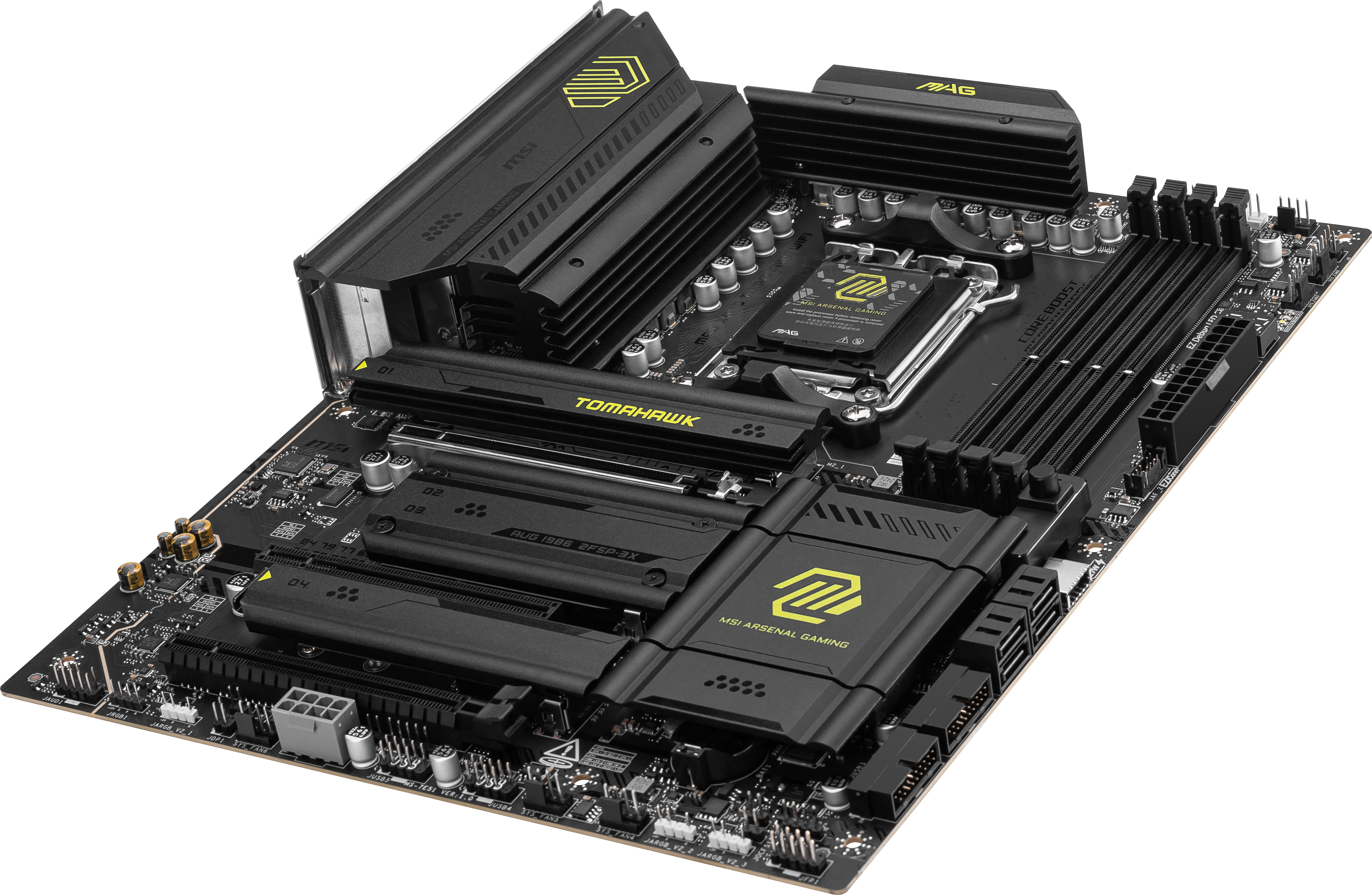 MSI MAG X870 TOMAHAWK WIFI - Motherboard - ATX - Socket AM5 - AMD X870 Chipsatz - USB 3.2 Gen 2, USB4, USB-C 3.2 Gen 2x2, USB 3.2 Gen 1 - 5 Gigabit Ethernet, Wi-Fi 7 - Onboard-Grafik (CPU erforderlich)