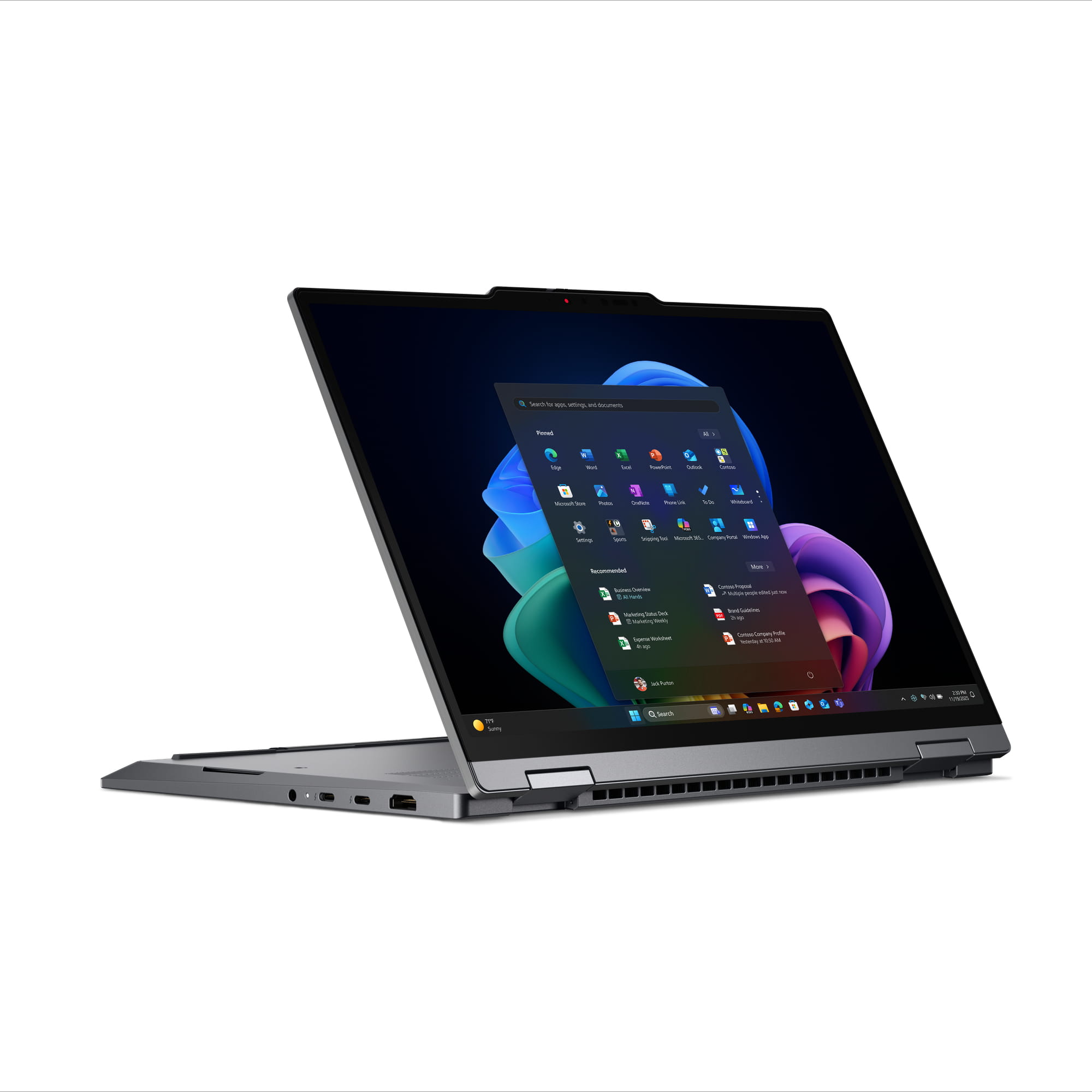 Lenovo ThinkPad X1 2-in-1 Gen 11 21V9 - Aura Edition - Flip-Design - Intel Core Ultra 7 355 / 2.3 GHz - Evo - Win 11 Pro - Intel Graphics - 32 GB RAM - 512 GB SSD, NVMe - 35.6 cm (14")