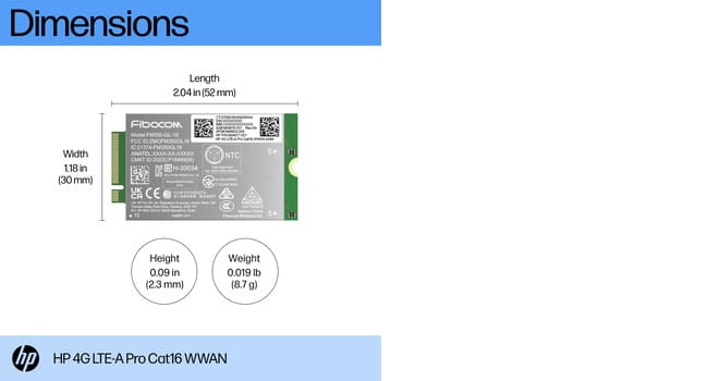HP  Drahtloses Mobilfunkmodem - 4G LTE Advanced