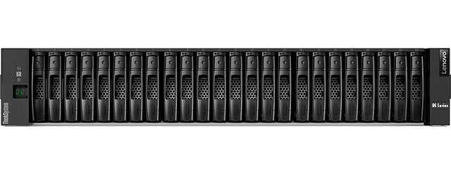 Lenovo ThinkSystem DE2000H Hybrid 2U24 SFF controller enclosure - Festplatten-Array - 24 Schächte (SAS-3)