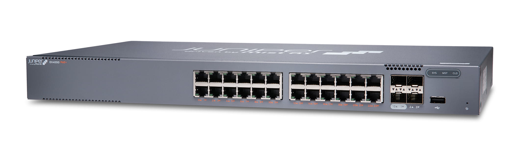 Juniper EX Series EX4000-24P - Switch - L3 - managed - 24 x 10/100/1000 (PoE+)