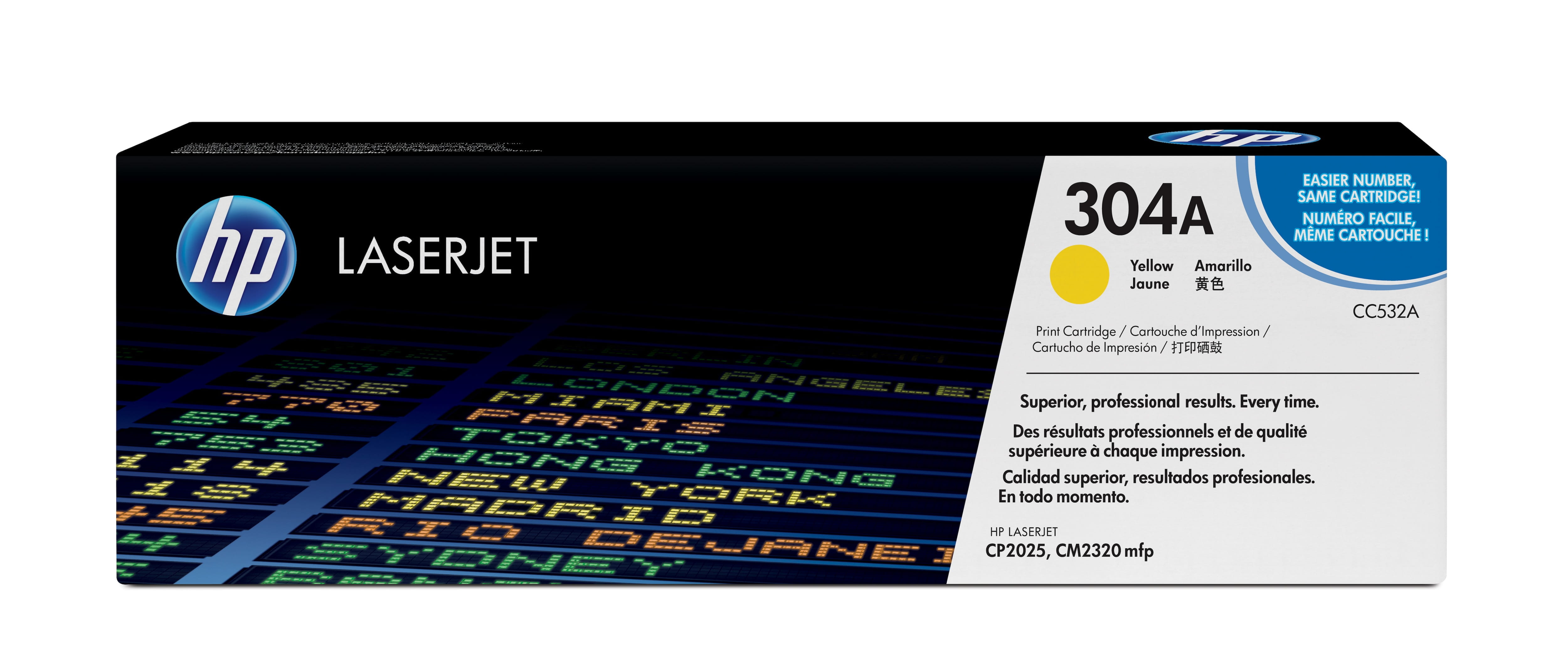 HP 304A - Gelb - original - LaserJet - Tonerpatrone (CC532A)