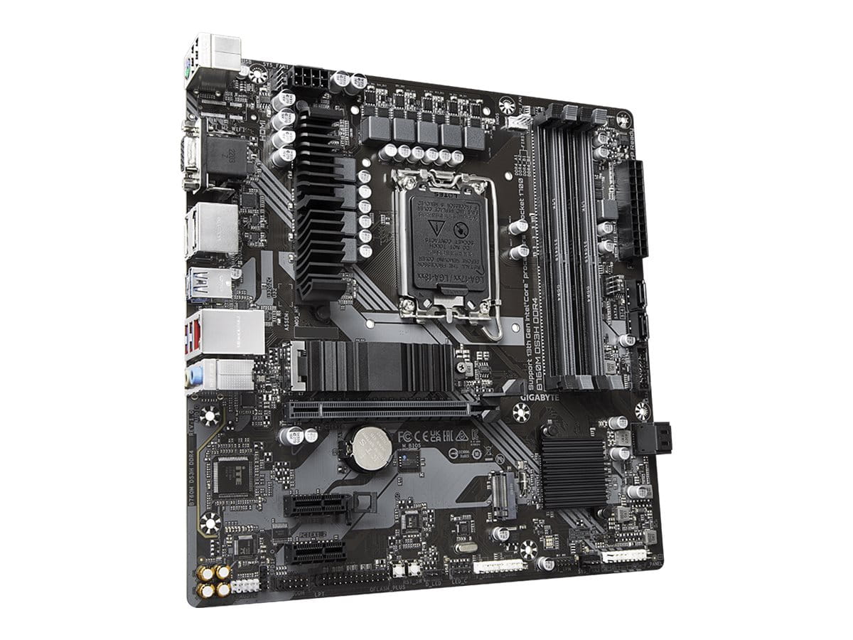 Gigabyte B760M DS3H DDR4 - 1.0 - Motherboard - micro ATX - LGA1700 Sockel - B760 Chipsatz - USB 3.2 Gen 2, USB 3.2 Gen 1, USB-C 3.2 Gen2 - 2.5 Gigabit LAN - Onboard-Grafik (CPU erforderlich)
