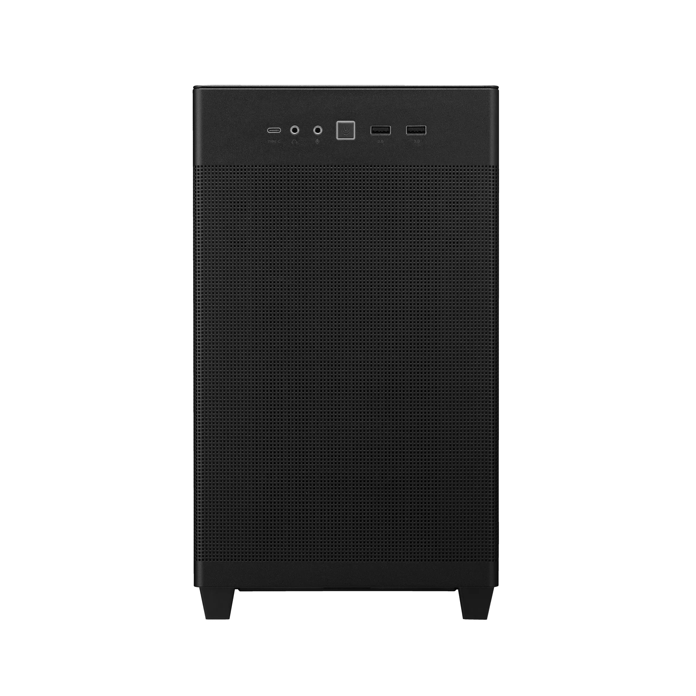ASUS Prime AP201 - Kleiner Turm - micro ATX - Seitenteil mit Fenster (gehärtetes Glas)