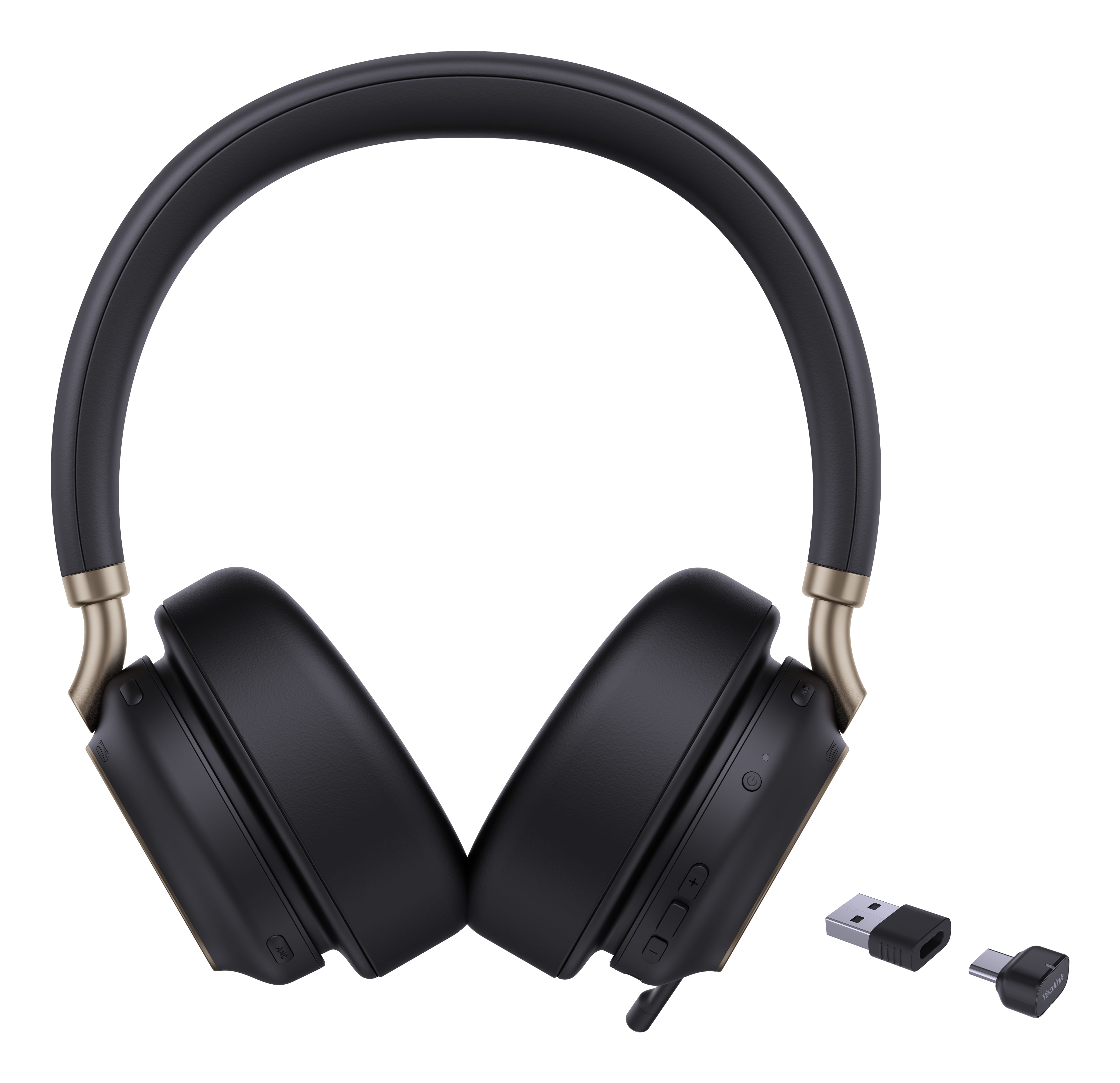 Yealink BH76 Plus Teams Schwarzes USB-C/A Headset, Kabellos, Anrufe/Musik, 285 g, Kopfhörer, Schwarz